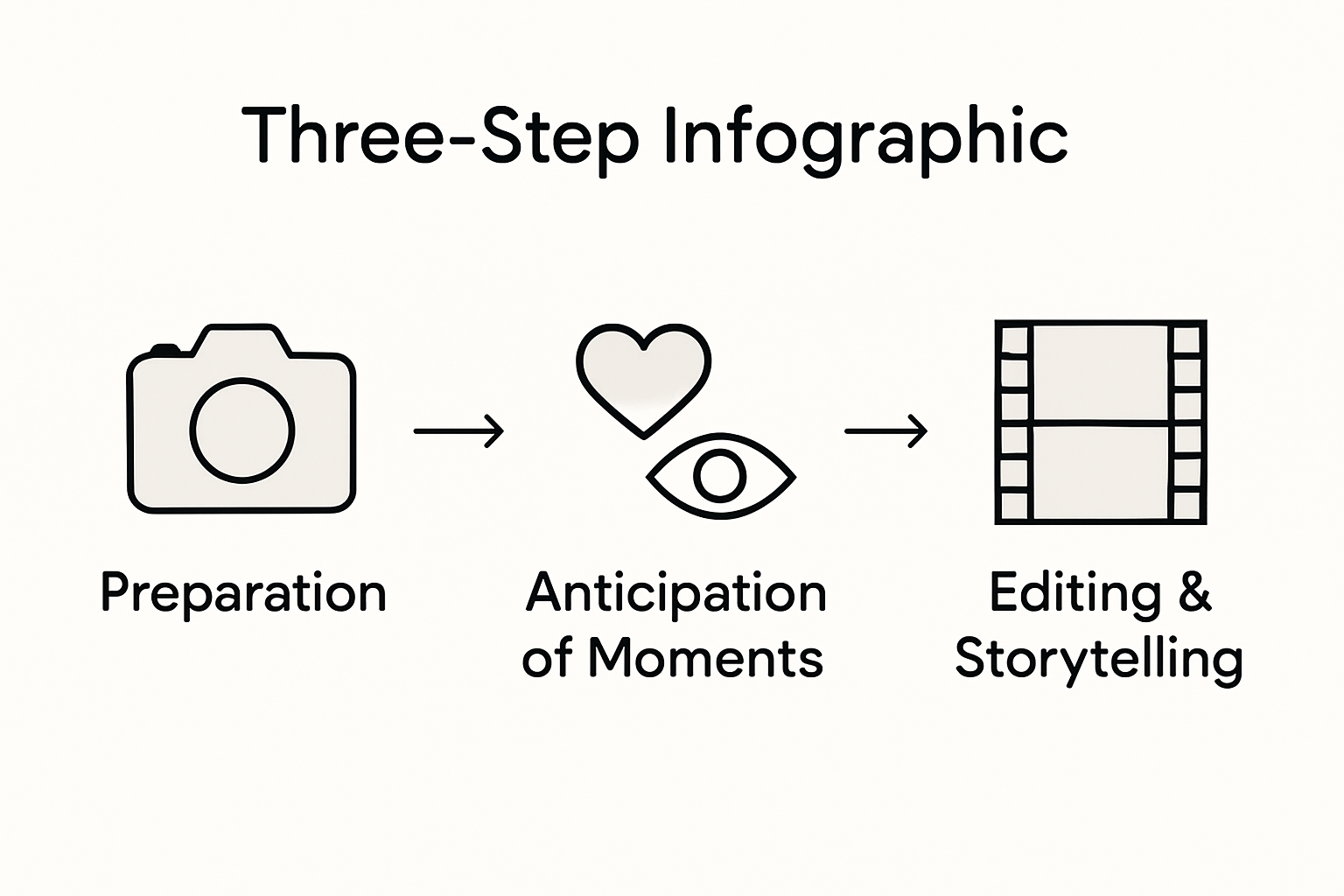 Steps in candid wedding videography process