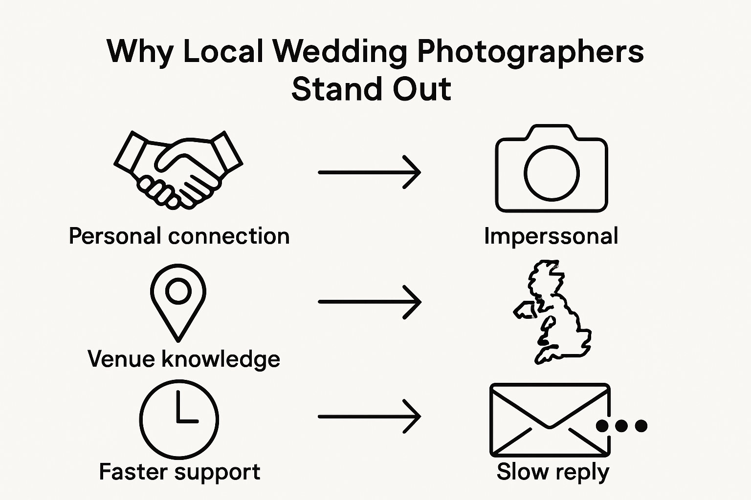 Infographic comparing local and national photographers