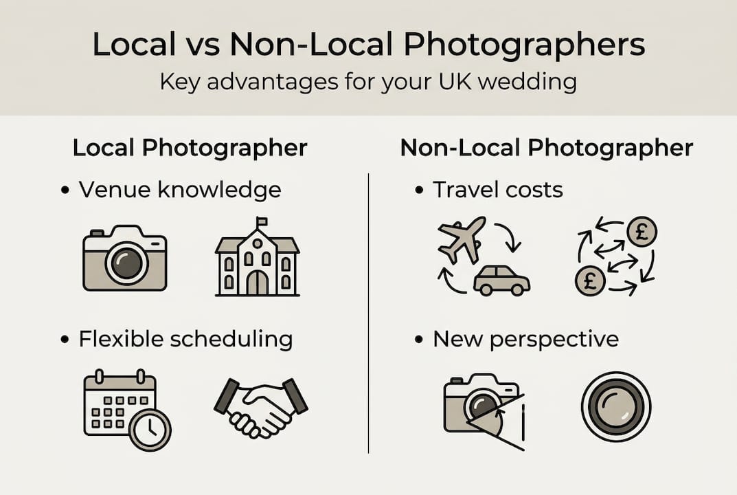 Infographic comparing local and non-local photographers