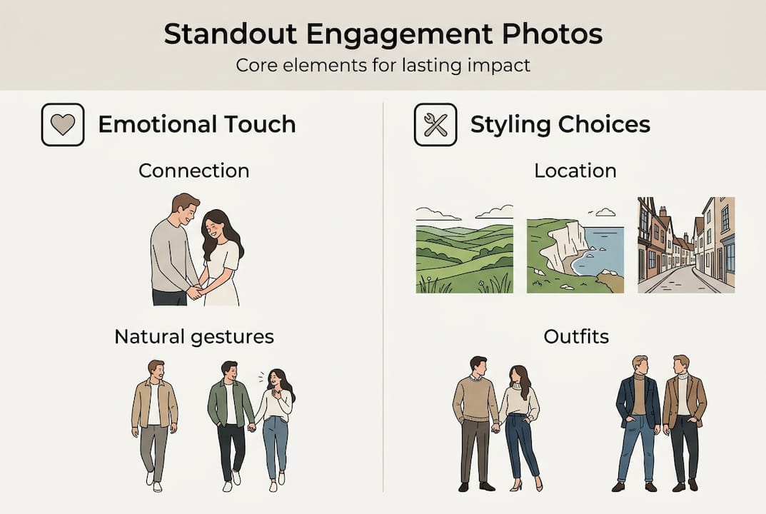 Infographic showing key photo session elements