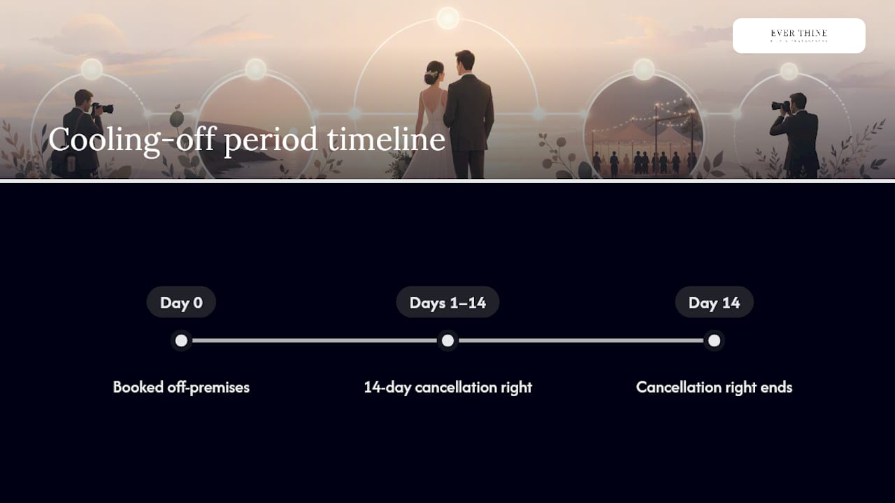 Diagram of 14-day cooling-off period timeline