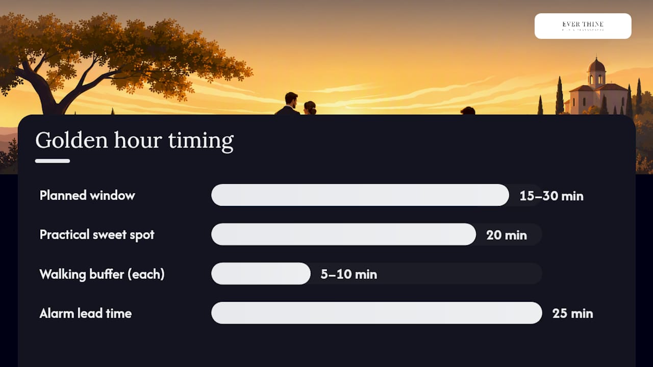 How do you calculate and schedule the golden hour window? — overview diagram