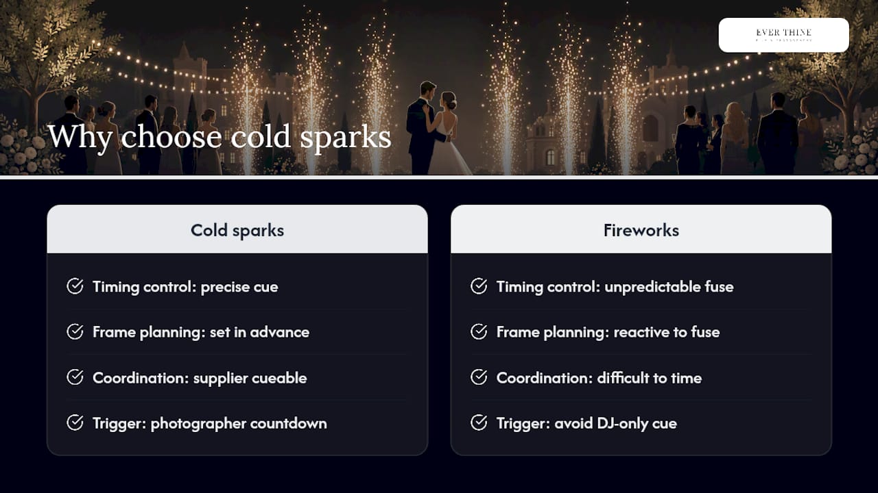 Why we lean on cold sparks for the shots that matter — overview diagram