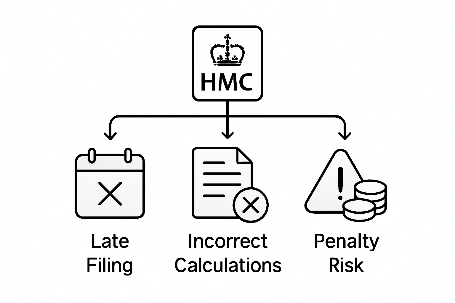 Infographic showing corporation tax filing pitfalls