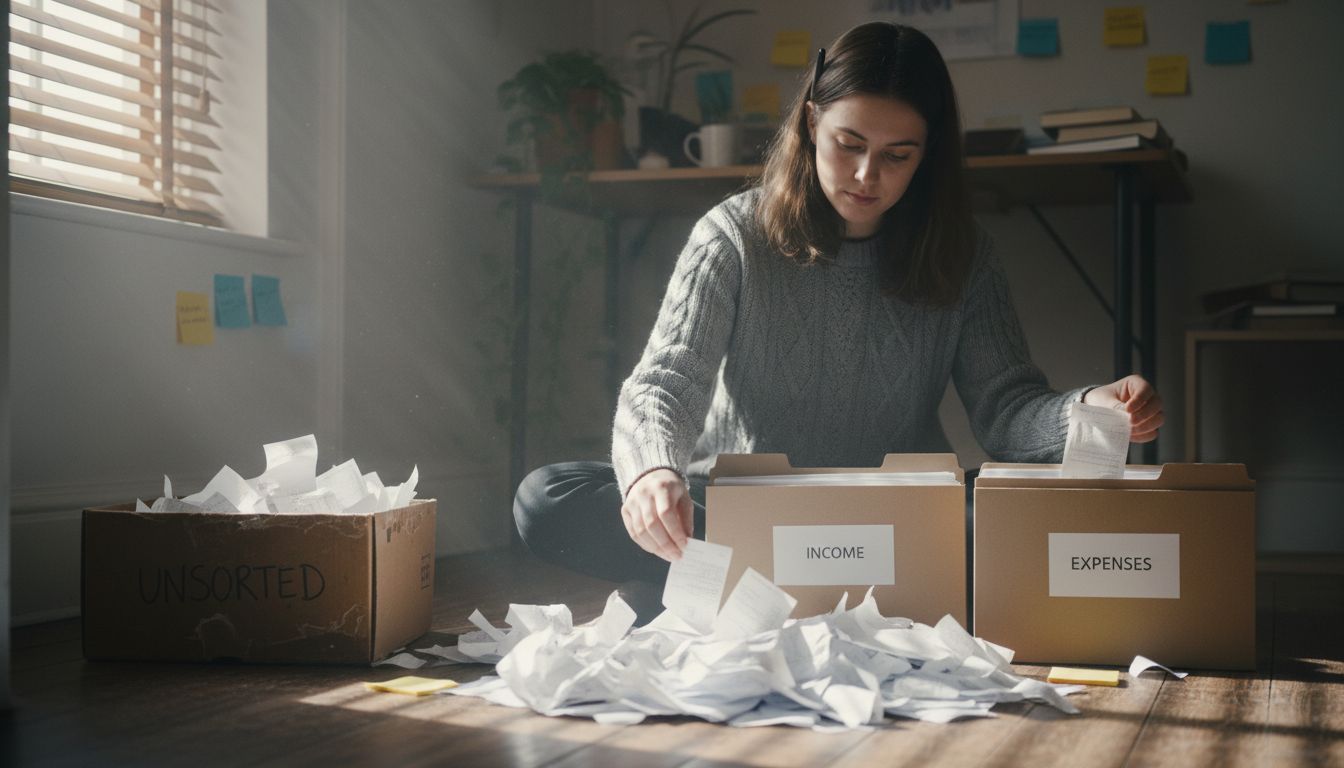 Sorting business receipts for tax prep