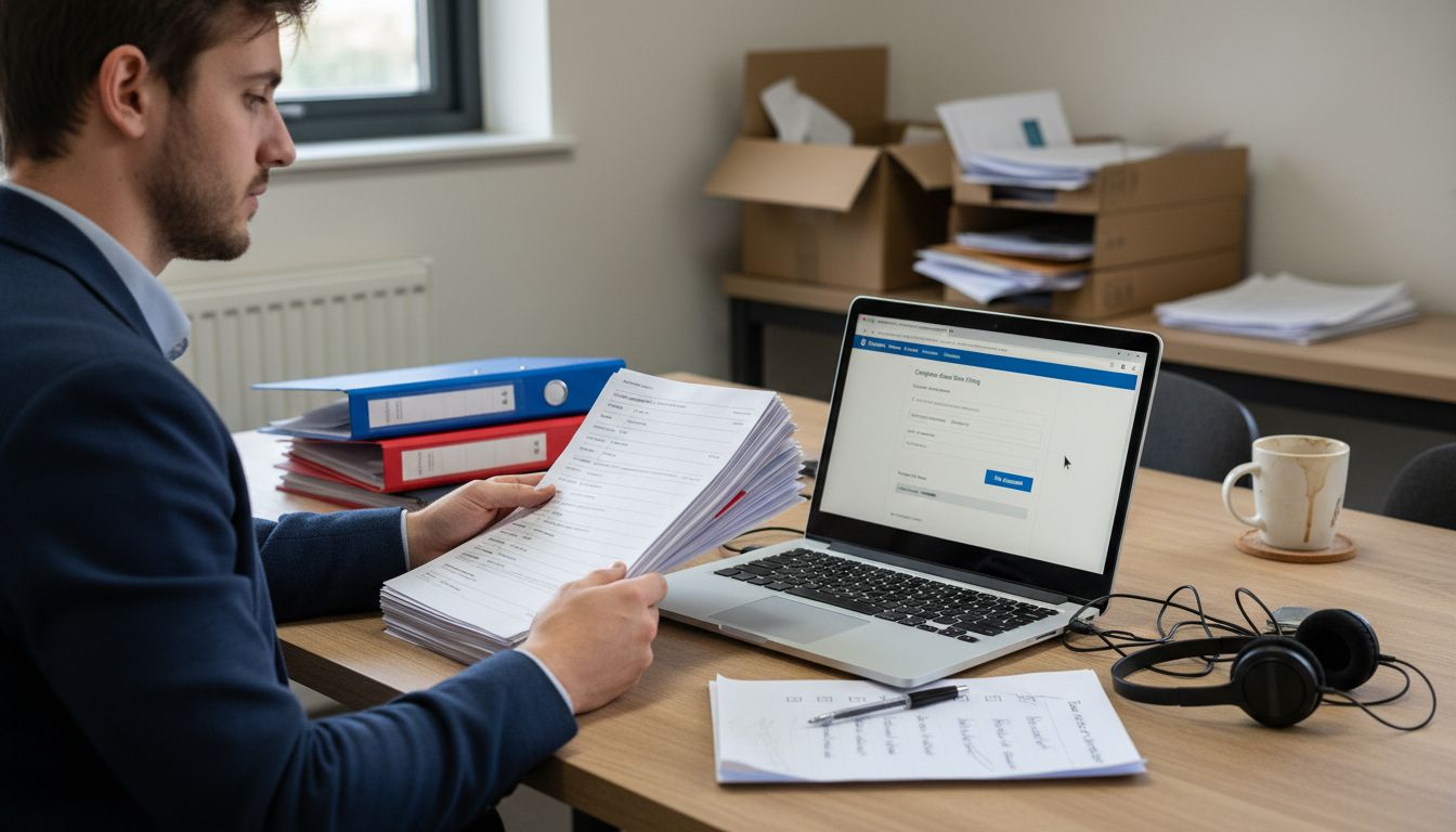 Submitting company accounts online