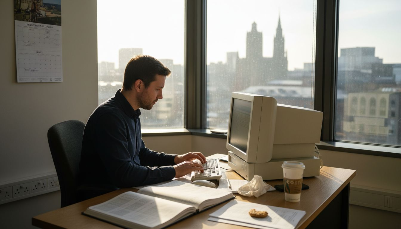 Accountant working in Leeds office