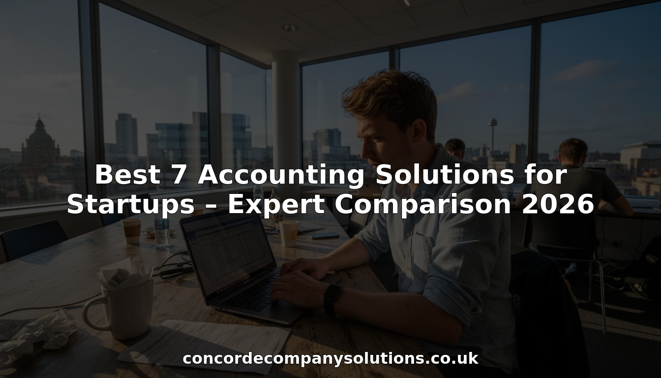 Startup founder reviews accounts in shared city office