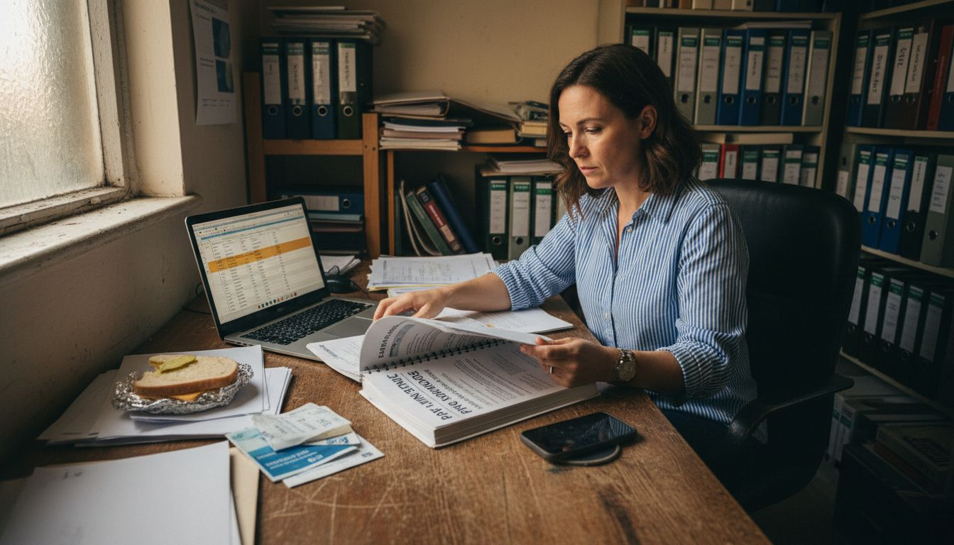 SME owner reviewing UK tax documents