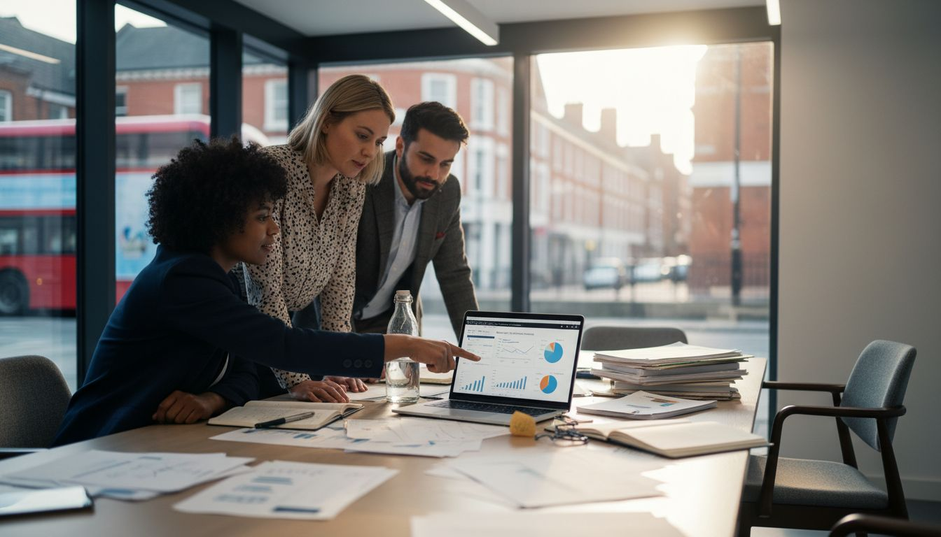 SME team discussing accounting software update