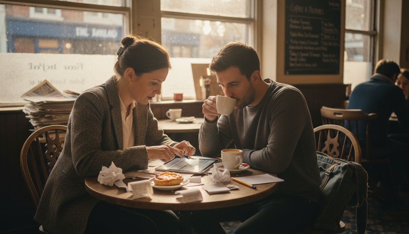 Accountant reviewing tax expenses with client