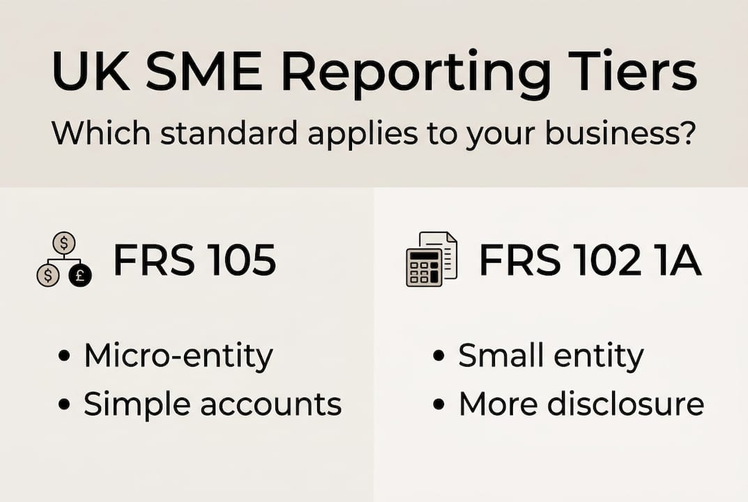 Infographic on SME reporting tier features