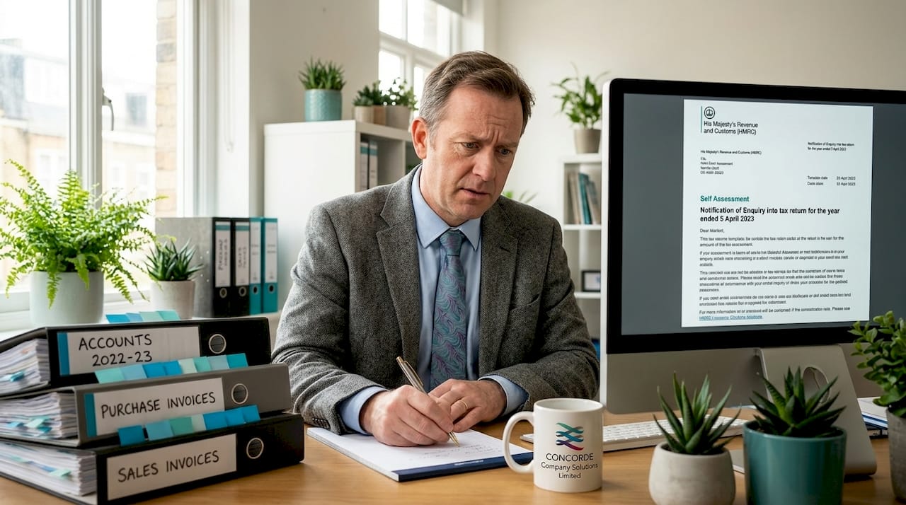 Business owner reviews HMRC compliance letter