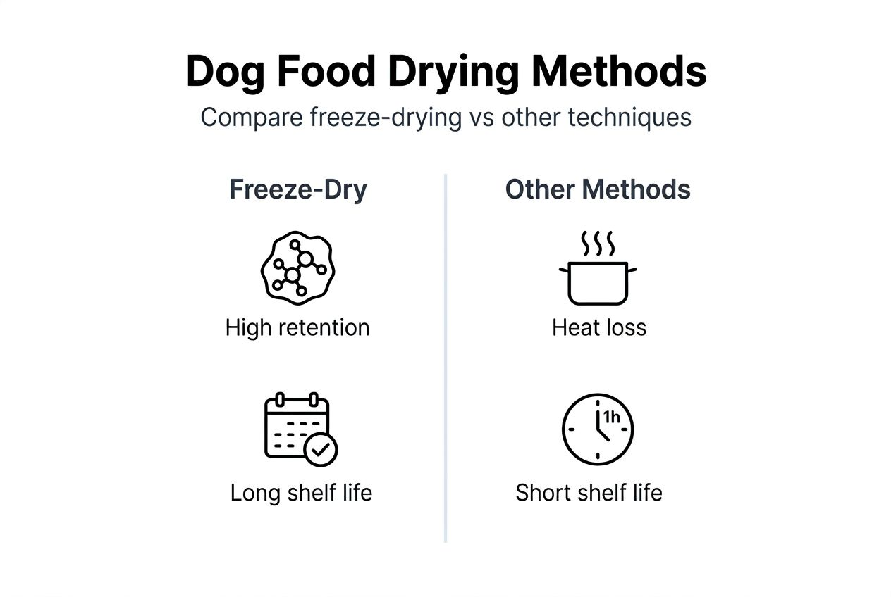 Infographic on drying methods and nutrients