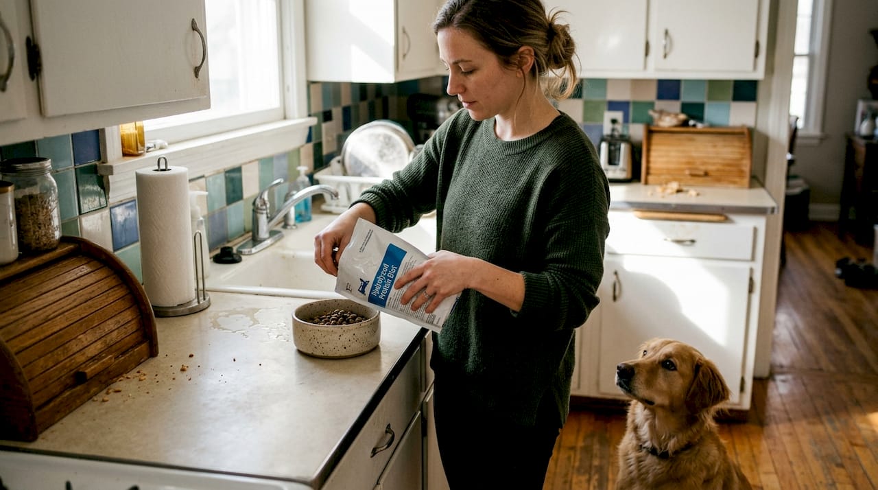 Preparing hydrolyzed protein dog food