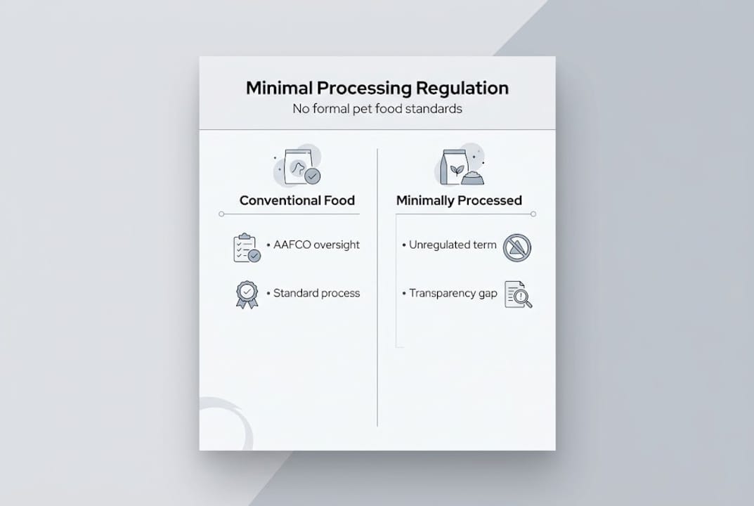 Infographic about pet food regulation differences