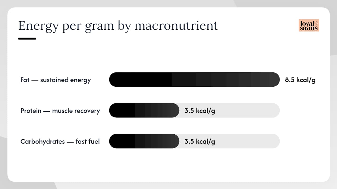 Diagram of macronutrients and their roles