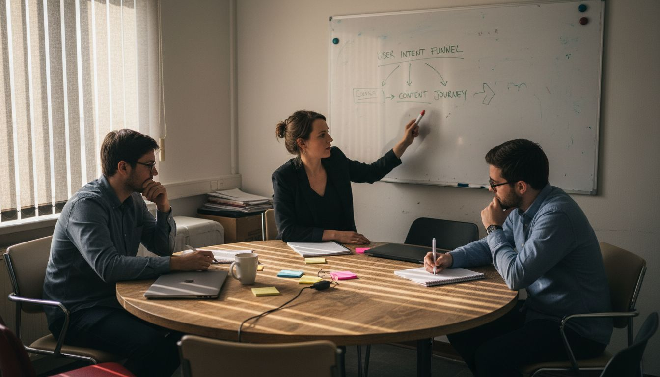 iGaming team plans user intent strategy together