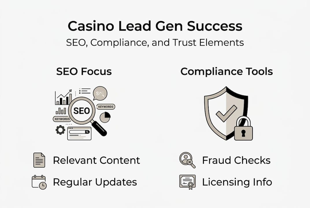 Infographic shows casino lead gen success strategies