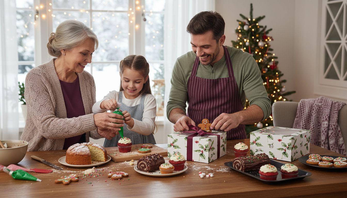 christmas baking family
