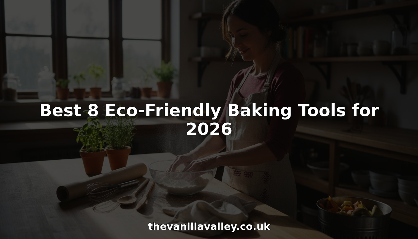 Home baker using eco-friendly baking tools