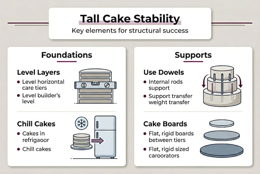 Infographic outlining foundation and support tips