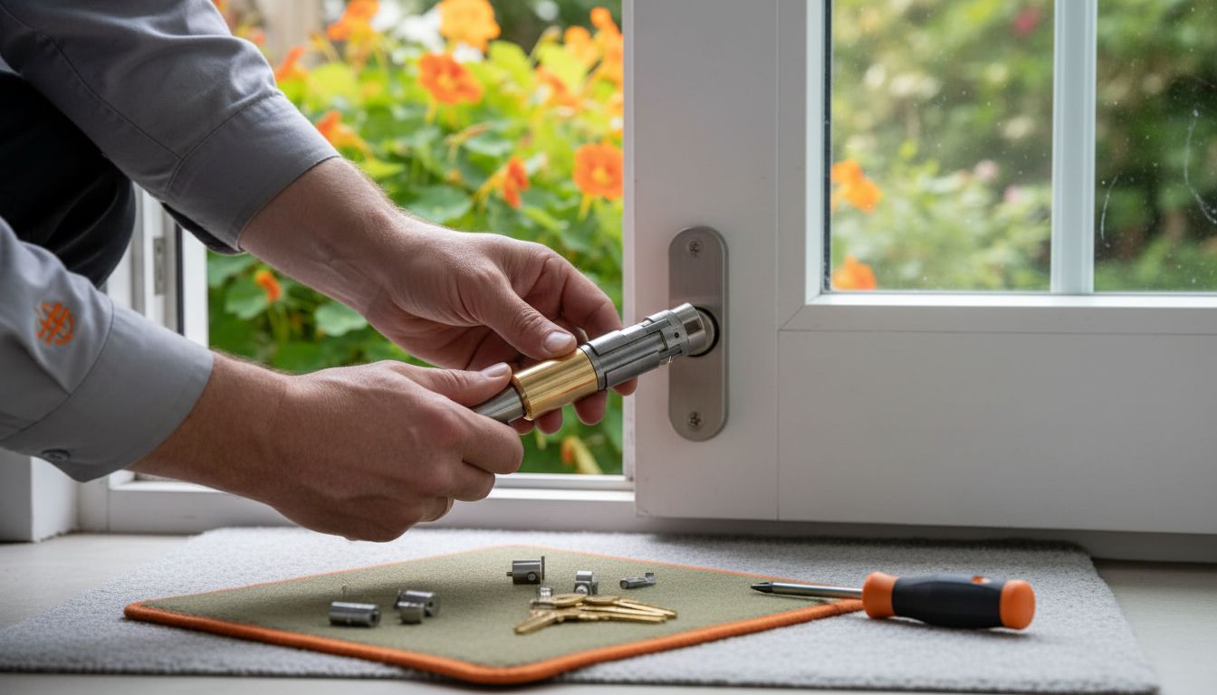 anti-snap lock installation