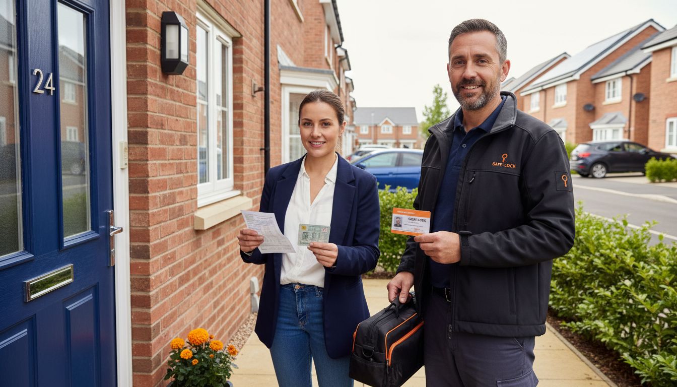 locksmith arrival verification