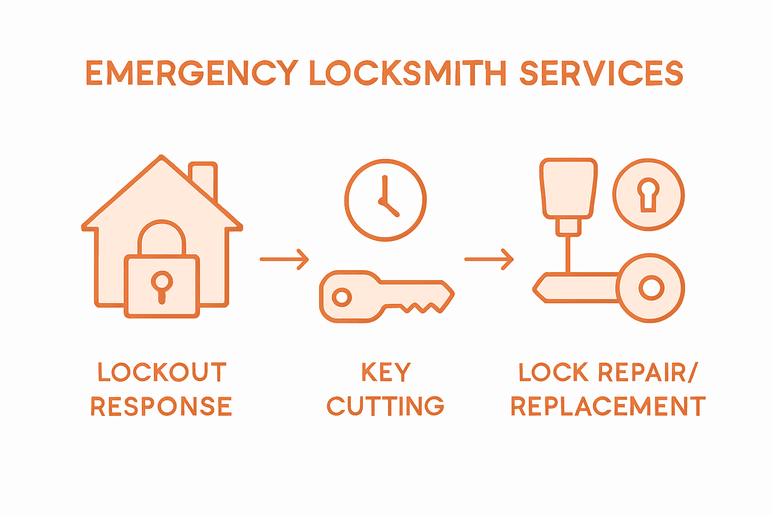 Infographic of emergency locksmith services