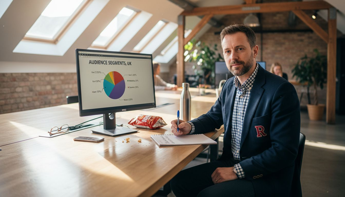 Marketer comparing ad targeting demographic data