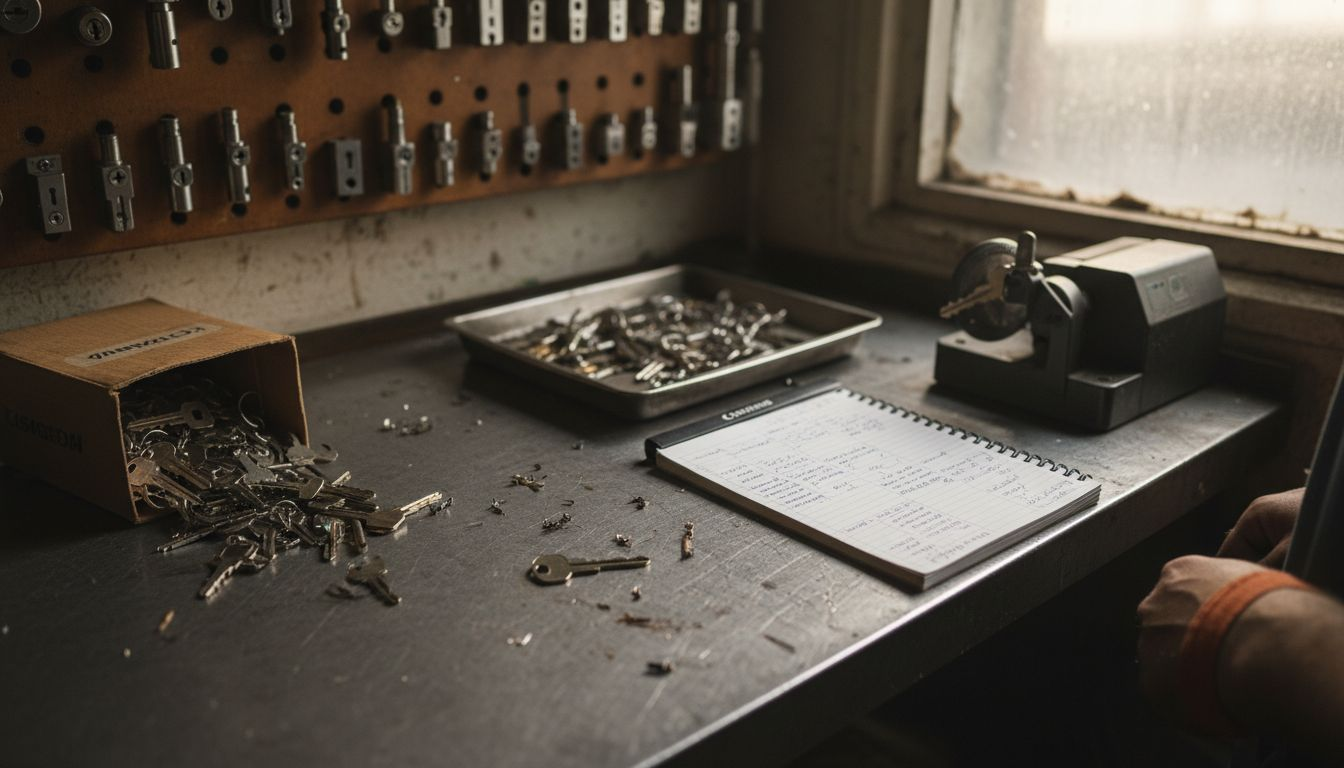 Various types of house keys for replacement