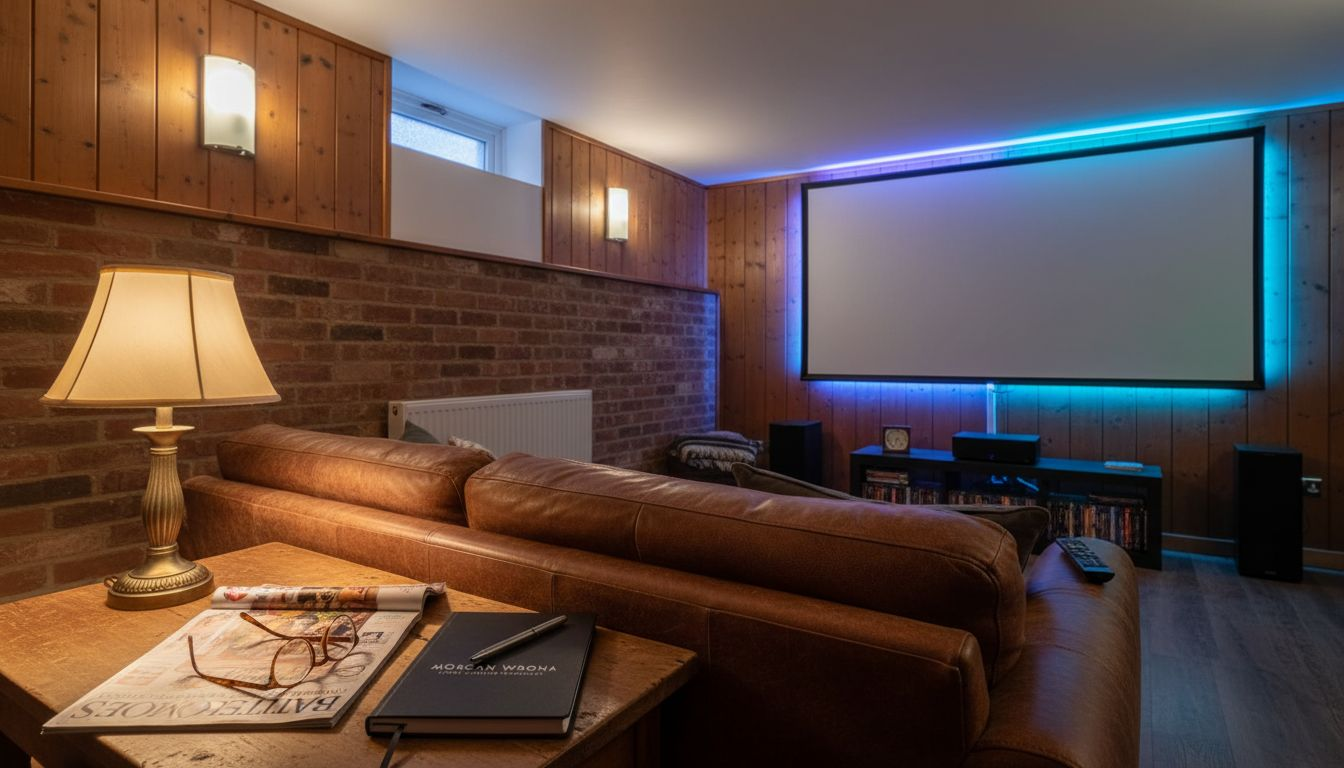 Three lighting types in home cinema