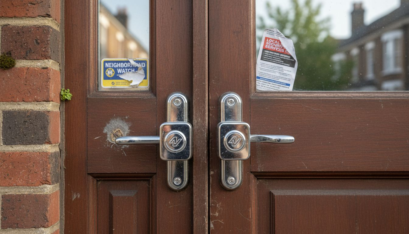 Certified locks on door and window surfaces