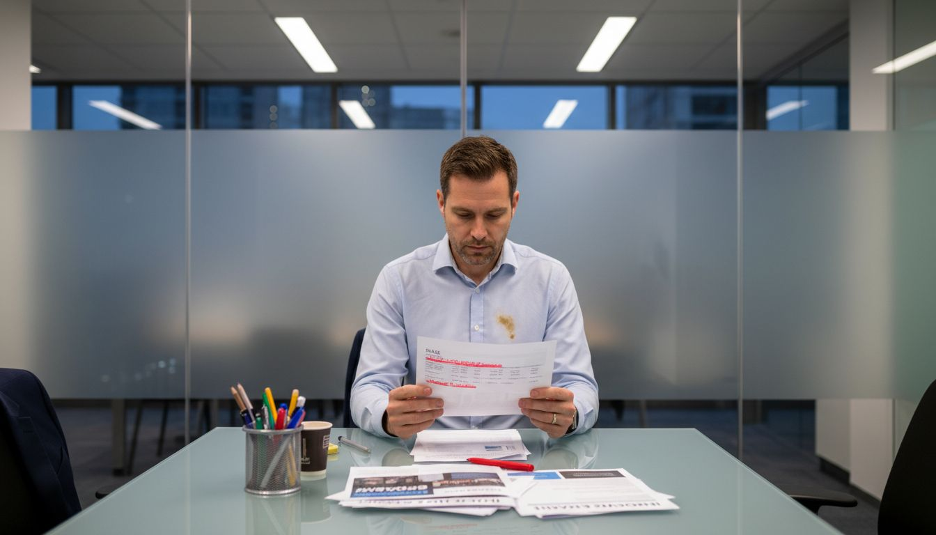 Manager reviews lead conversion results alone