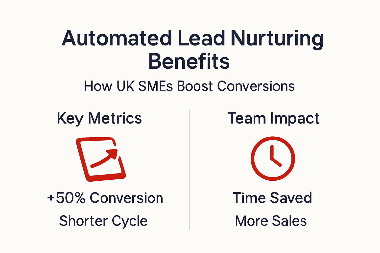 Infographic: automated lead nurturing key benefits