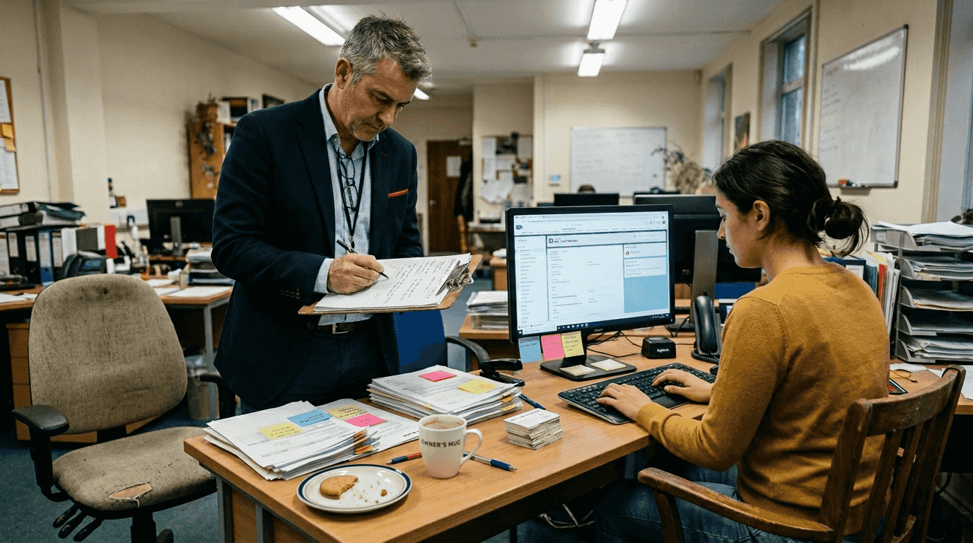 Manual and automated marketing comparison scene