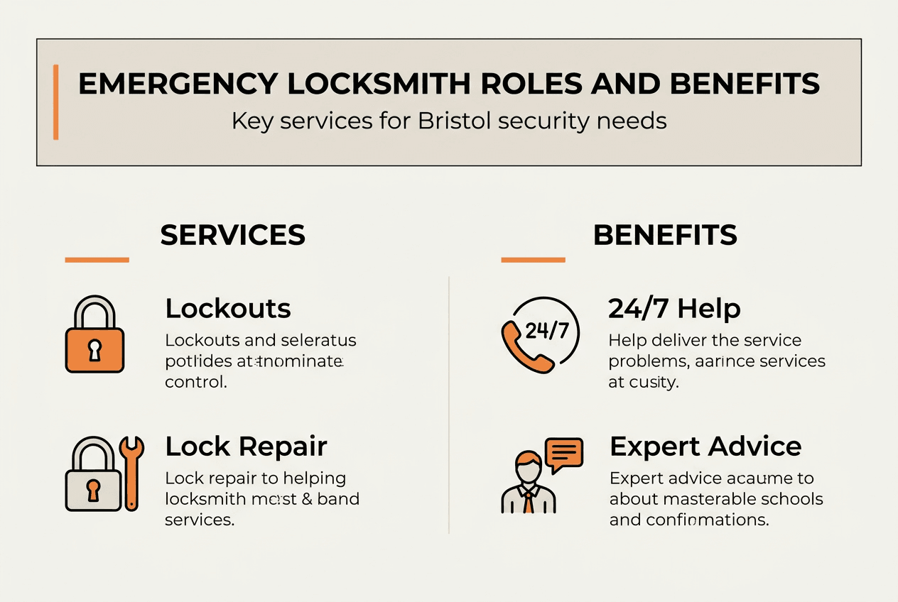 Infographic on locksmith services and benefits