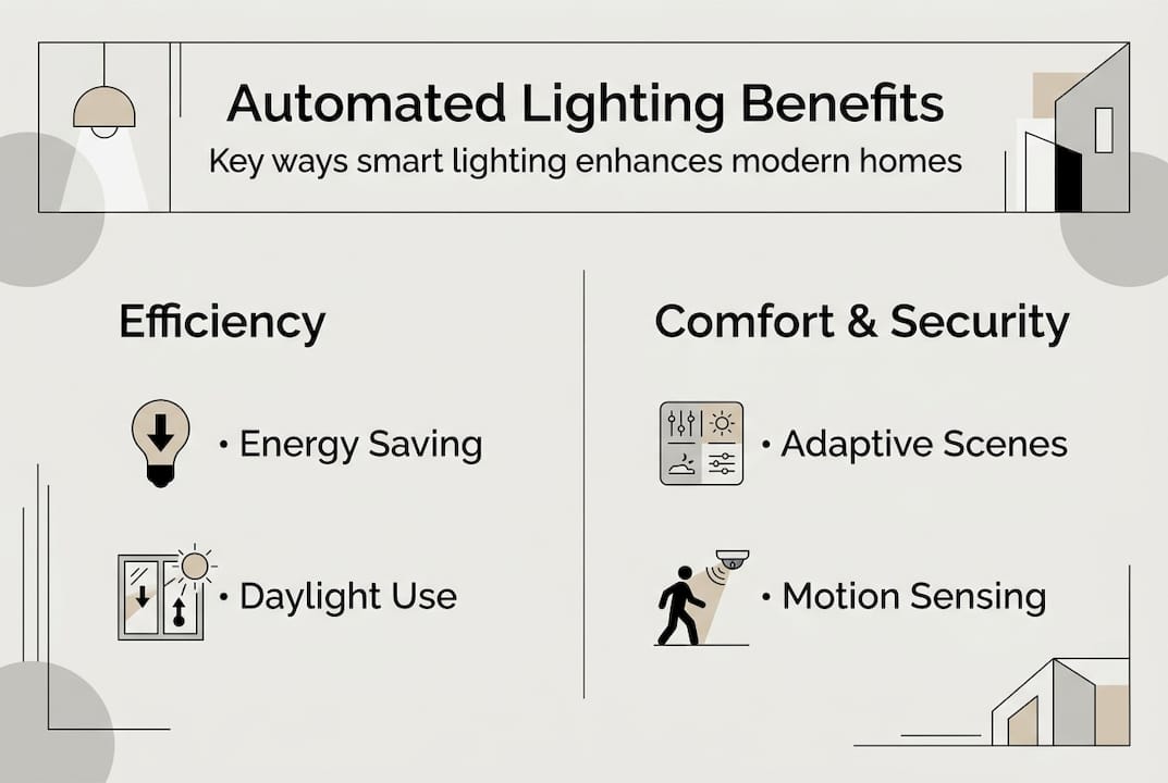 Infographic: key benefits of automated lighting