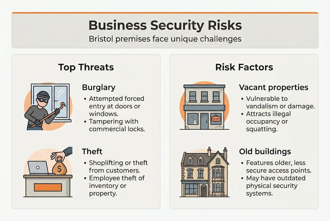 Infographic shows Bristol business risk factors
