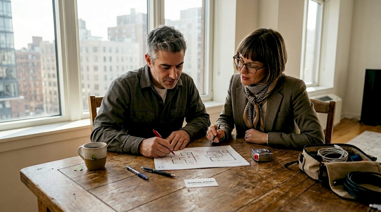 Installer and architect review cinema plans