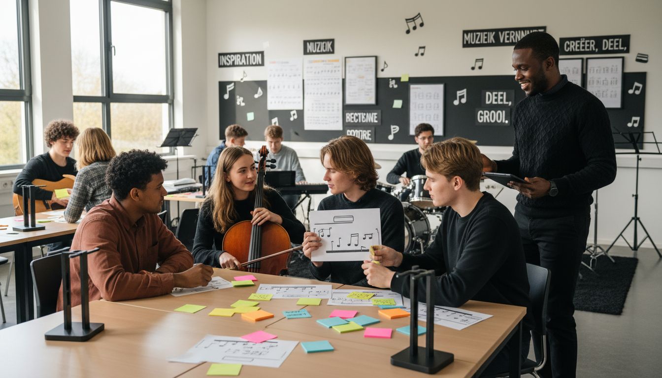 muzikale groepsfeedback les