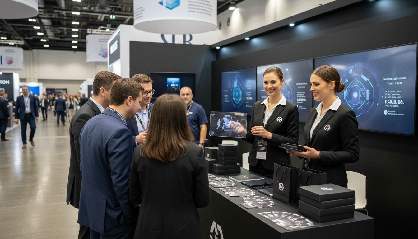 kiállítási promóció élőben