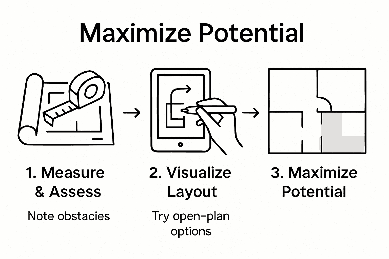 Steps to assess and plan property layout