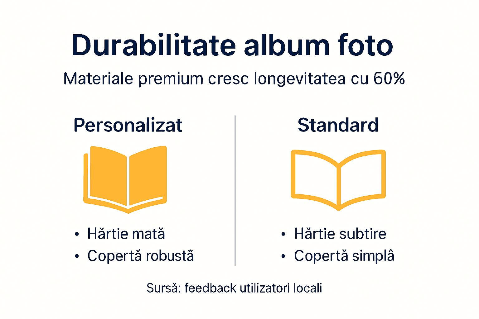 Infografic: cât de durabil este un album foto personalizat