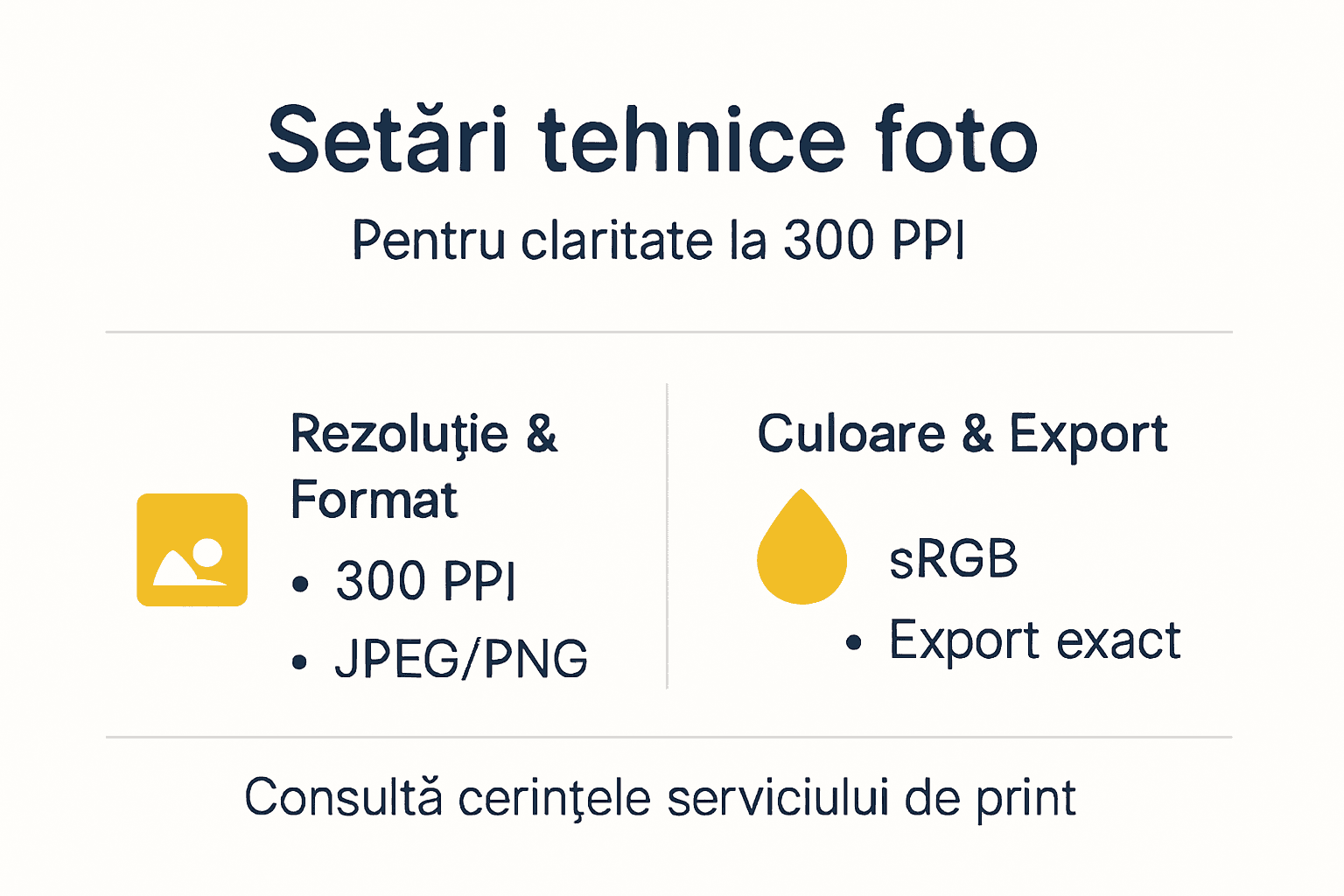 Infografic: cum să setezi corect aparatul pentru fotografii de tipărire
