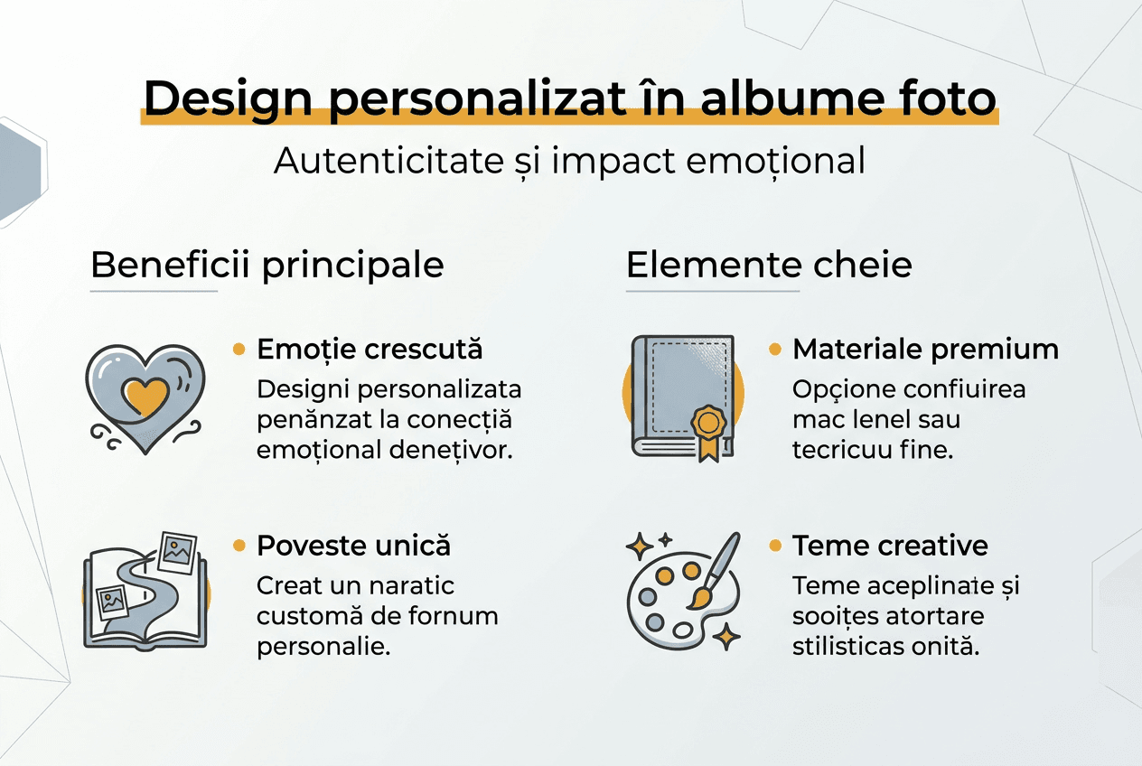 Infografic: De ce să alegi un album foto cu design personalizat