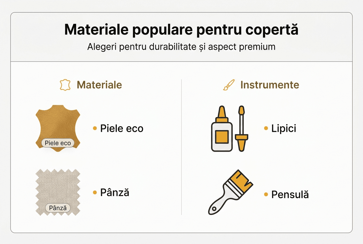 Infografic: cele mai folosite materiale și unelte pentru realizarea coperților de album