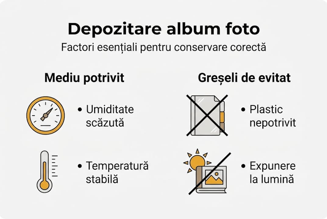 Infografic: Cum să păstrezi albumele foto în condiții ideale