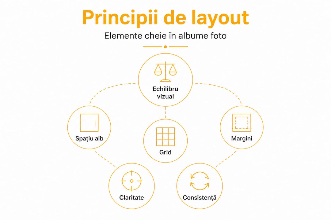 Infografic: cum să organizezi principiile de layout pentru albumele foto