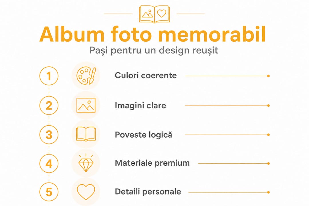 Infografic: cum să creezi un album foto de succes, pas cu pas